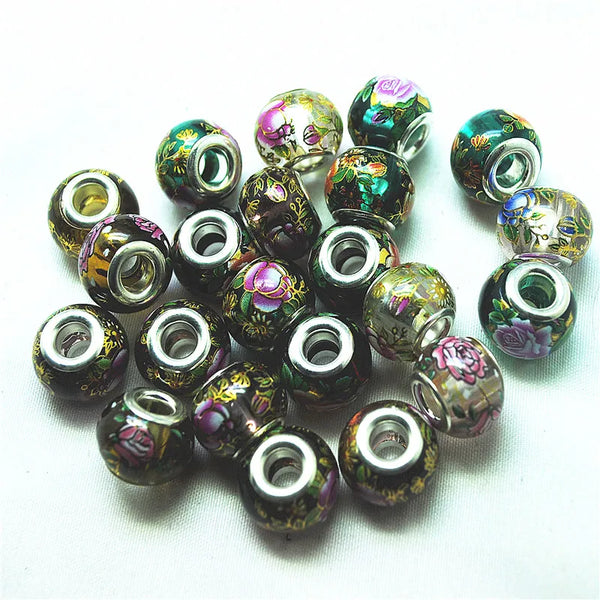 Green Gold Glass Beads-ToShay.org