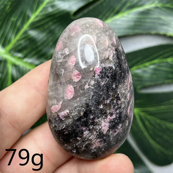 Pink Rhodonite Palmstone-ToShay.org