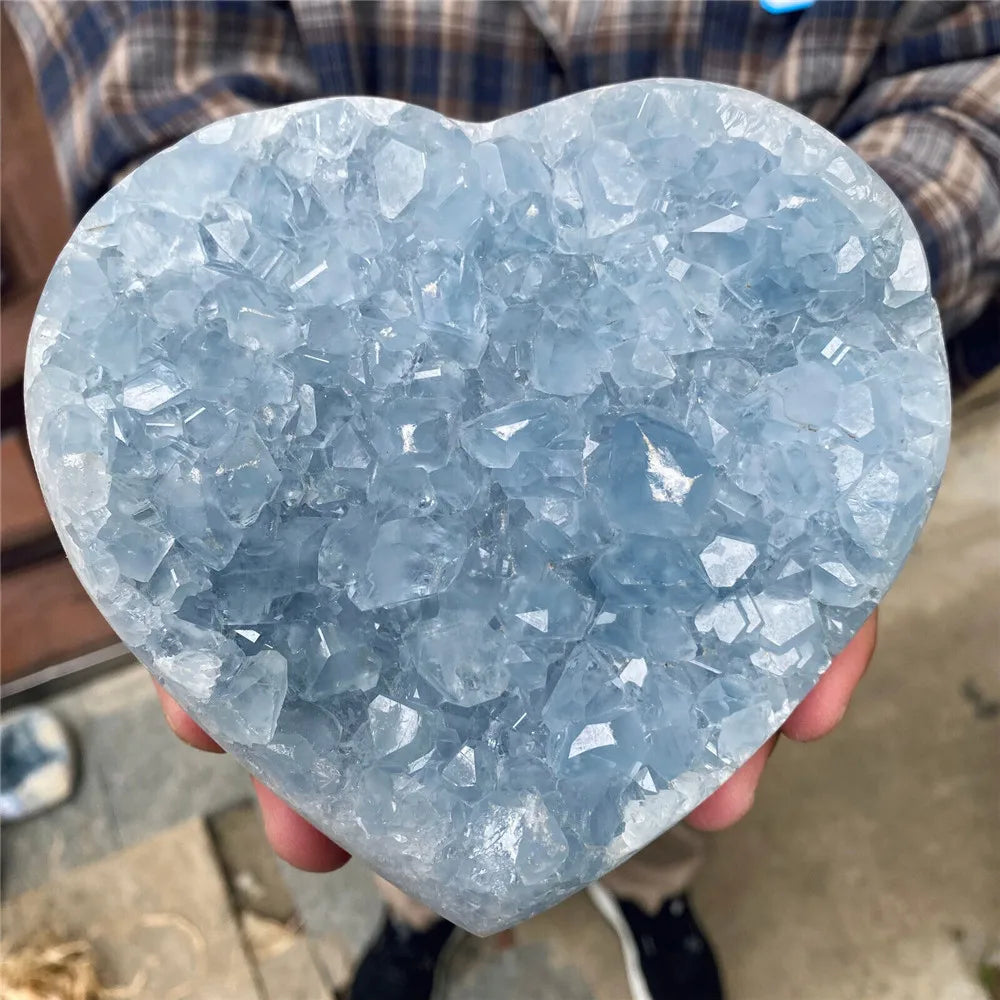Blue Celestite Heart-ToShay.org