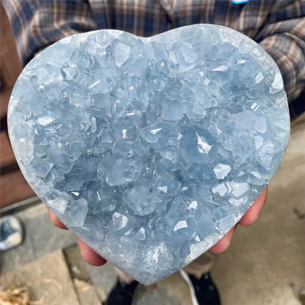 Blue Celestite Heart-ToShay.org