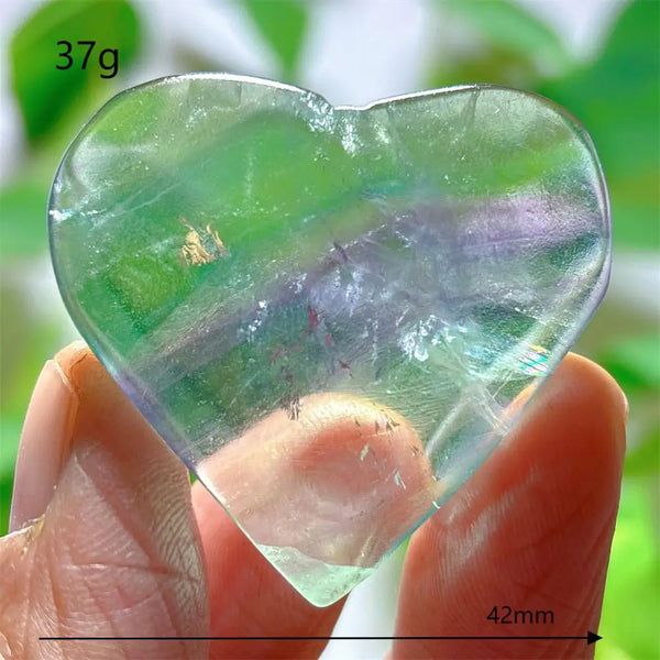 Rainbow Fluorite Heart-ToShay.org