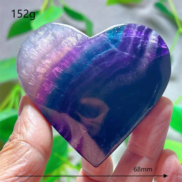 Rainbow Fluorite Heart-ToShay.org