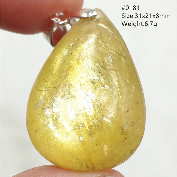 Gold Lepidolite Flash Pendant-ToShay.org