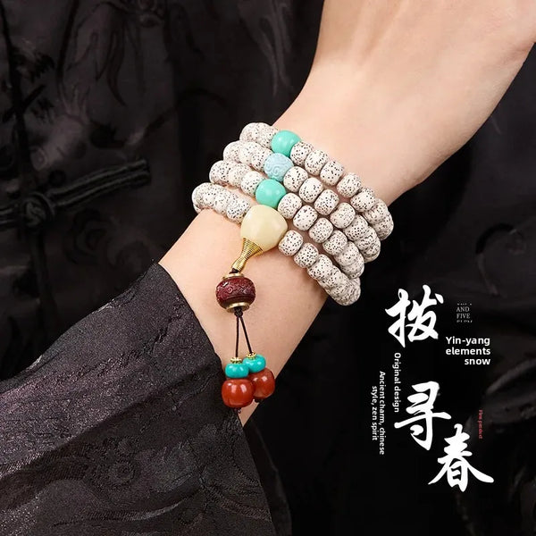 White Buddha Seed Bracelet-ToShay.org