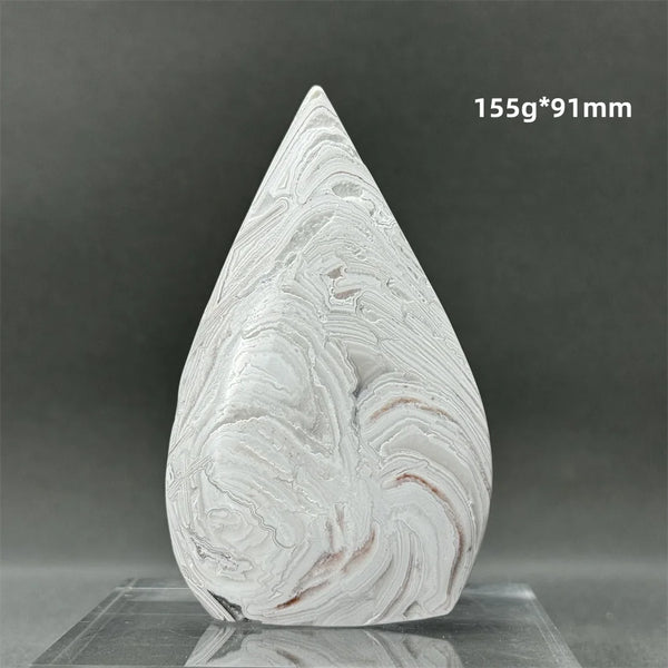 White Lace Agate Torch-ToShay.org