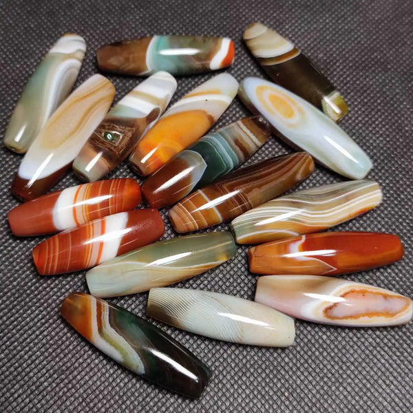Mixed Onyx Dzi Beads-ToShay.org