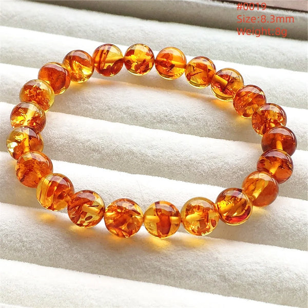 Yellow Amber Bead Bracelet-ToShay.org