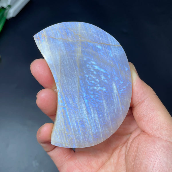 Blue Flash Moonstone Moon-ToShay.org