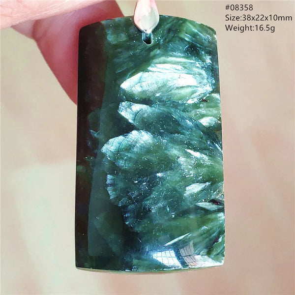 Green Seraphinite Pendant-ToShay.org