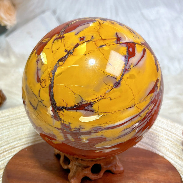 Yellow Mookaite Ball-ToShay.org