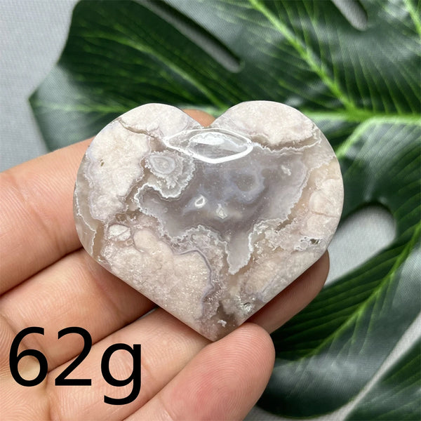 Pink Amethyst Agate Heart-ToShay.org