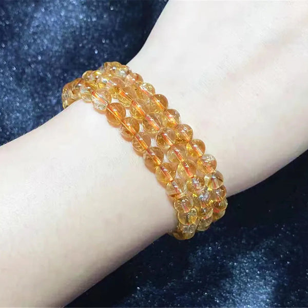Yellow Citrine Wrap Bracelet-ToShay.org