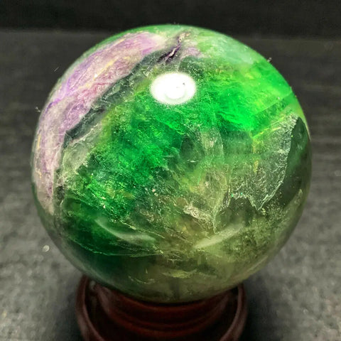 Green Fluorite Quartz Crystal Ball-ToShay.org