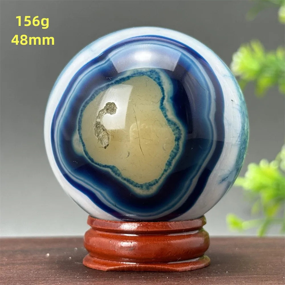 Blue Agate Ball-ToShay.org