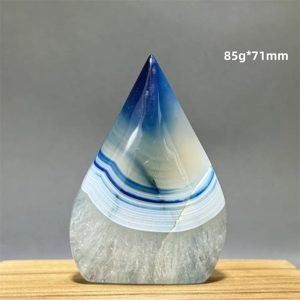 Blue Agate Torch-ToShay.org