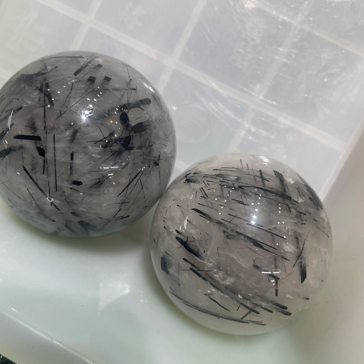 Black Hair Quartz Ball-ToShay.org