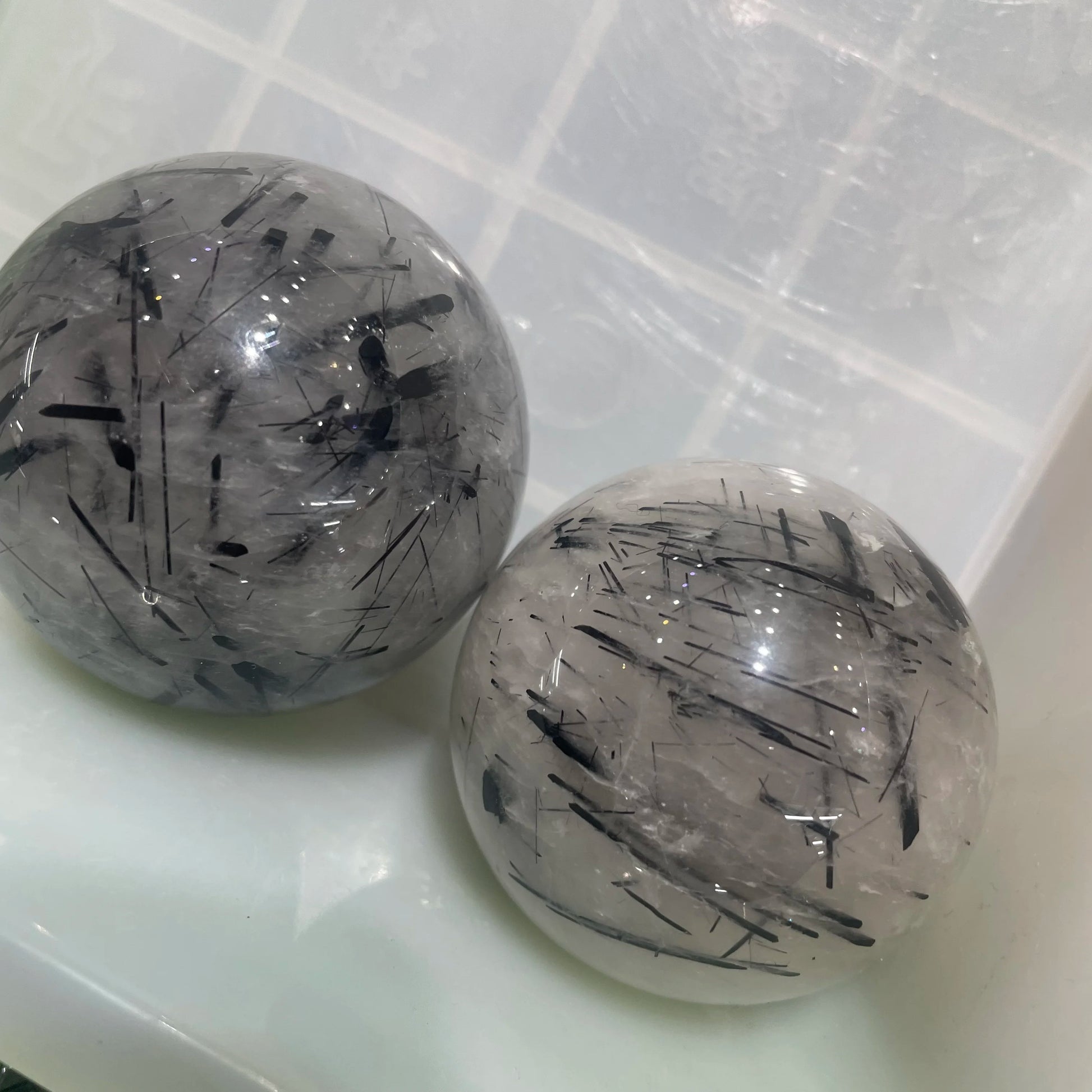 Black Hair Quartz Ball-ToShay.org
