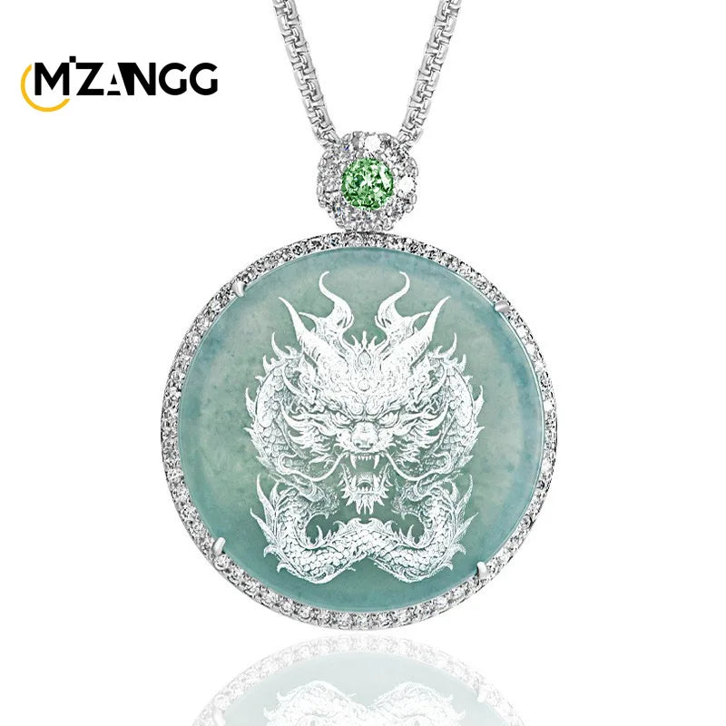 Blue Jadeite Pendant-ToShay.org