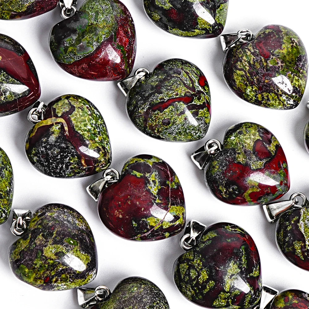 Green Dragon Blood Jasper Hearts-ToShay.org