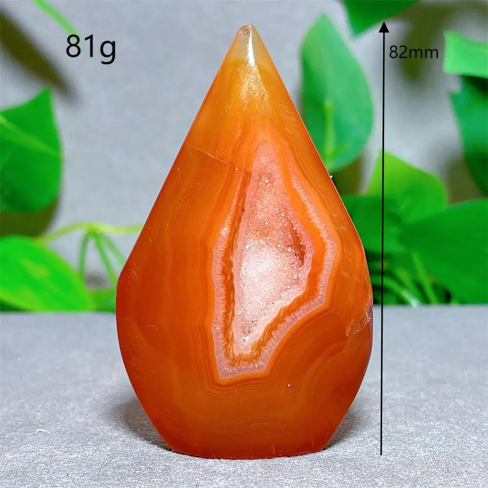 Orange Carnelian Quartz Flame-ToShay.org