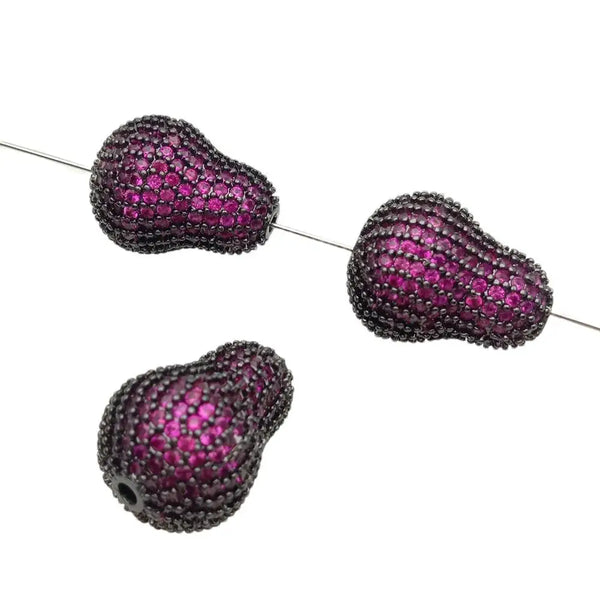 Purple Fuchsia Paved Beads-ToShay.org