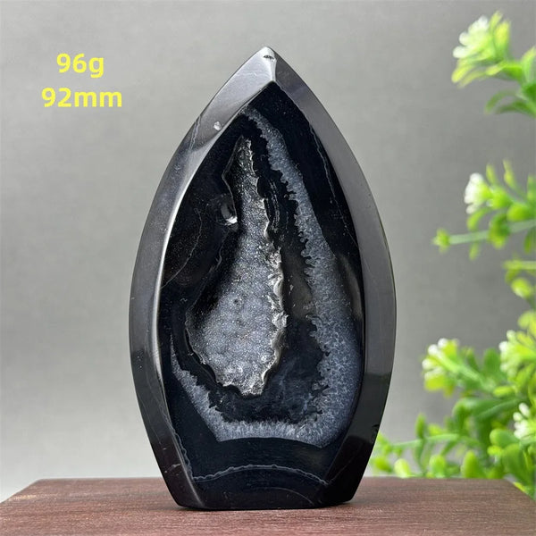 Black Onyx Geode Torch-ToShay.org