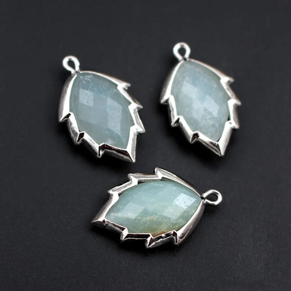 Mixed Crystal Leaf Charms-ToShay.org