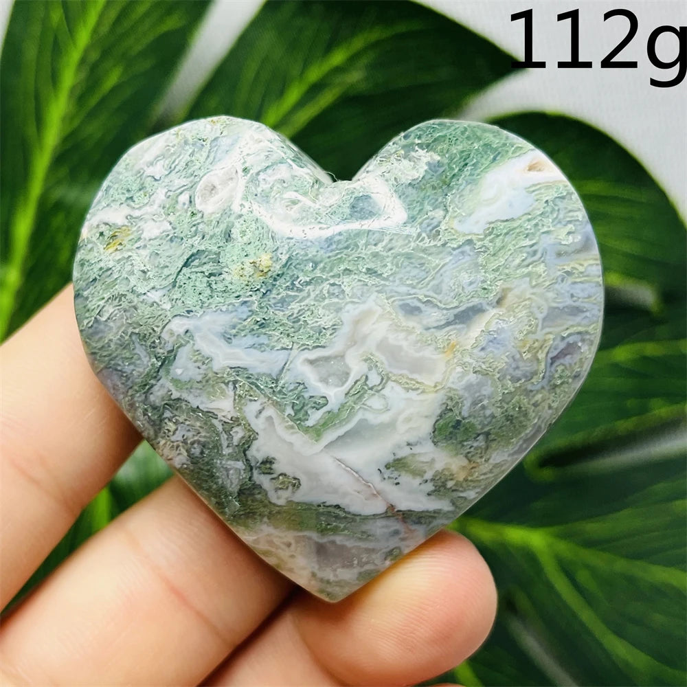 Green Moss Agate Heart-ToShay.org