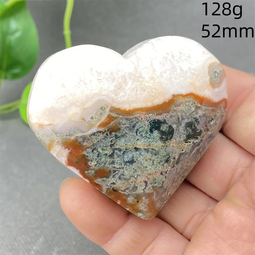 Green Aquatic Agate Heart-ToShay.org