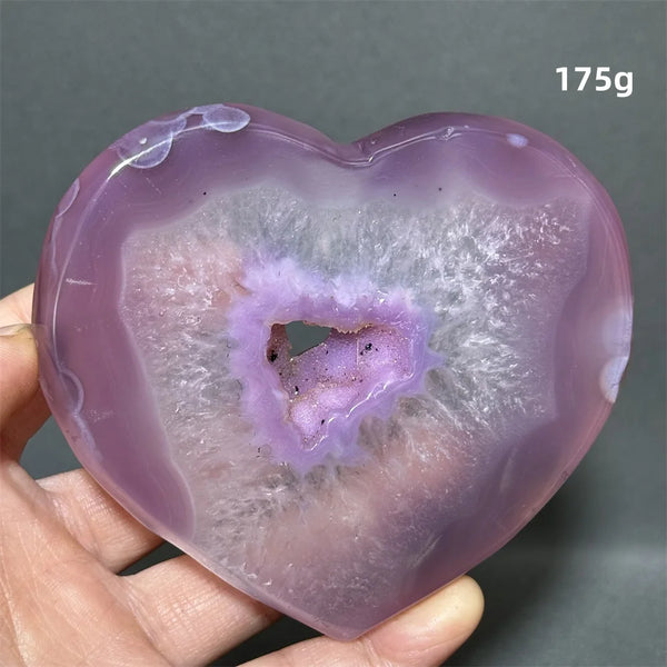 Purple Agate Heart-ToShay.org