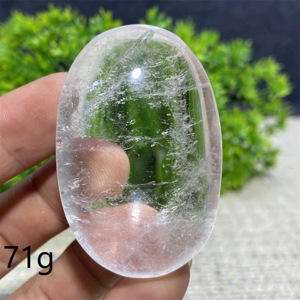 Clear Crystal Palm Stone-ToShay.org