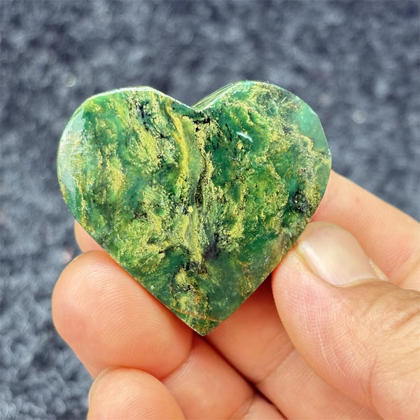 Green Emerald Stone Heart-ToShay.org