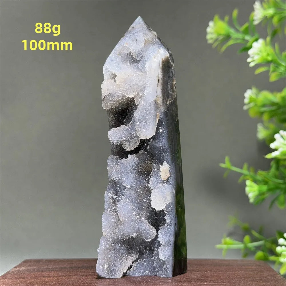 Purple Sphalerite Geode Obelisk-ToShay.org