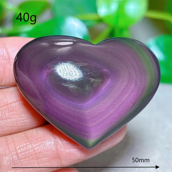 Rainbow Obsidian Heart-ToShay.org