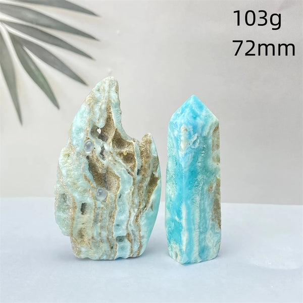 Blue Hemimorphite Flame-ToShay.org