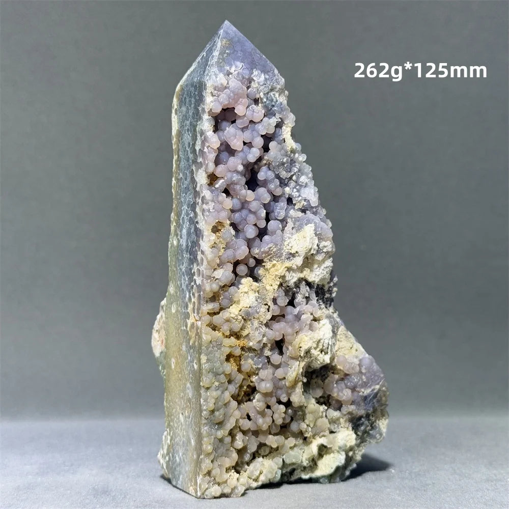 Purple Grape Agate Quartz Tower-ToShay.org