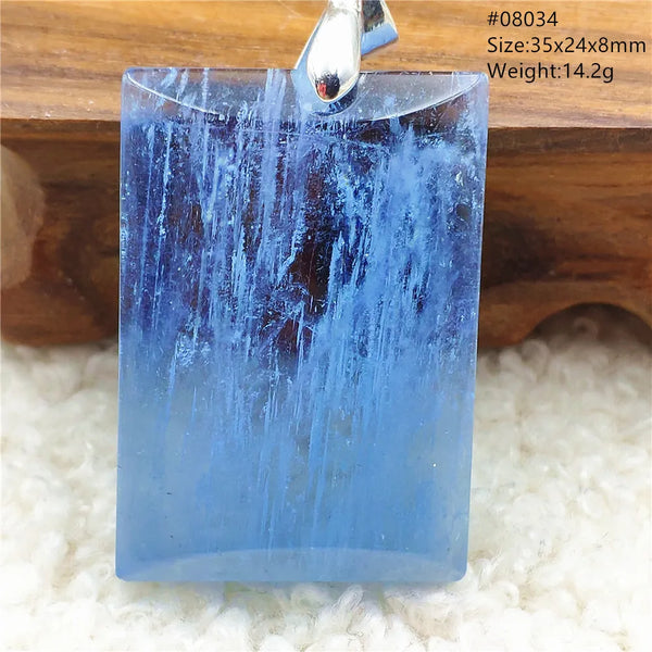 Blue Aquamarine Quartz Pendant-ToShay.org