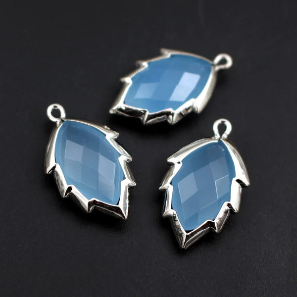 Mixed Crystal Leaf Charms-ToShay.org