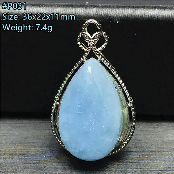 Blue Aquamarine Pendent-ToShay.org