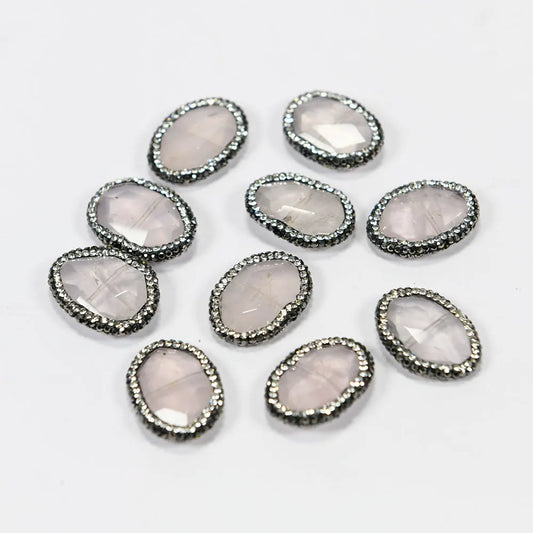 Pink Rose Rhinestone Beads-ToShay.org