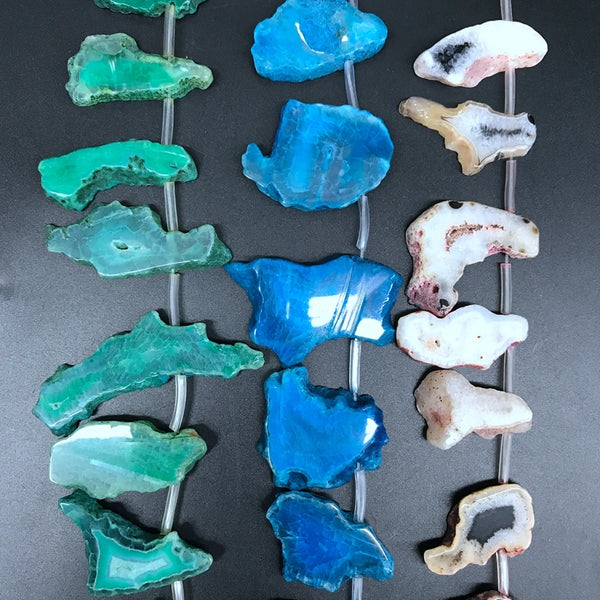 Mixed Raw Agate Beads-ToShay.org