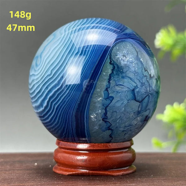 Blue Agate Ball-ToShay.org