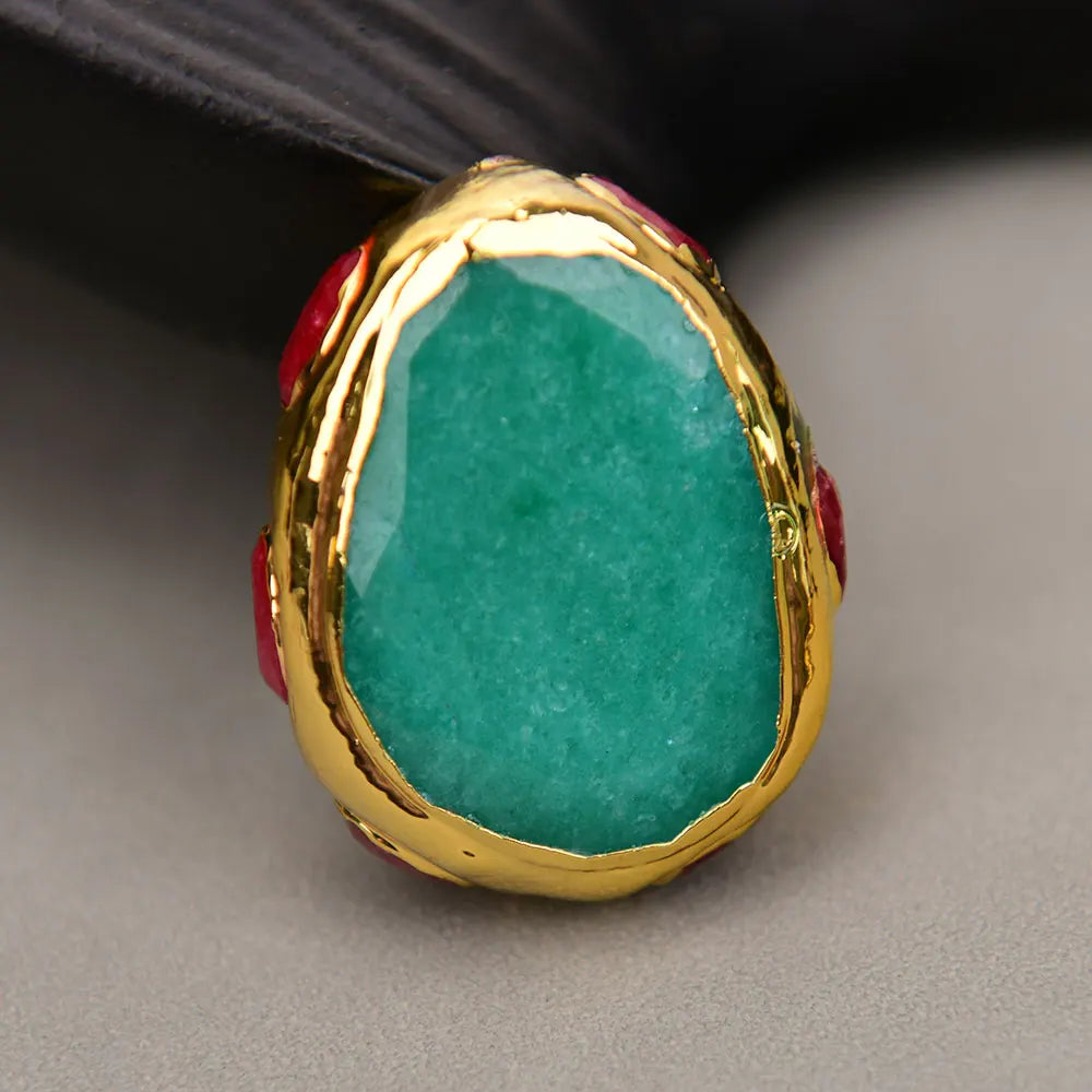 Green Aventurine Pave Beads-ToShay.org