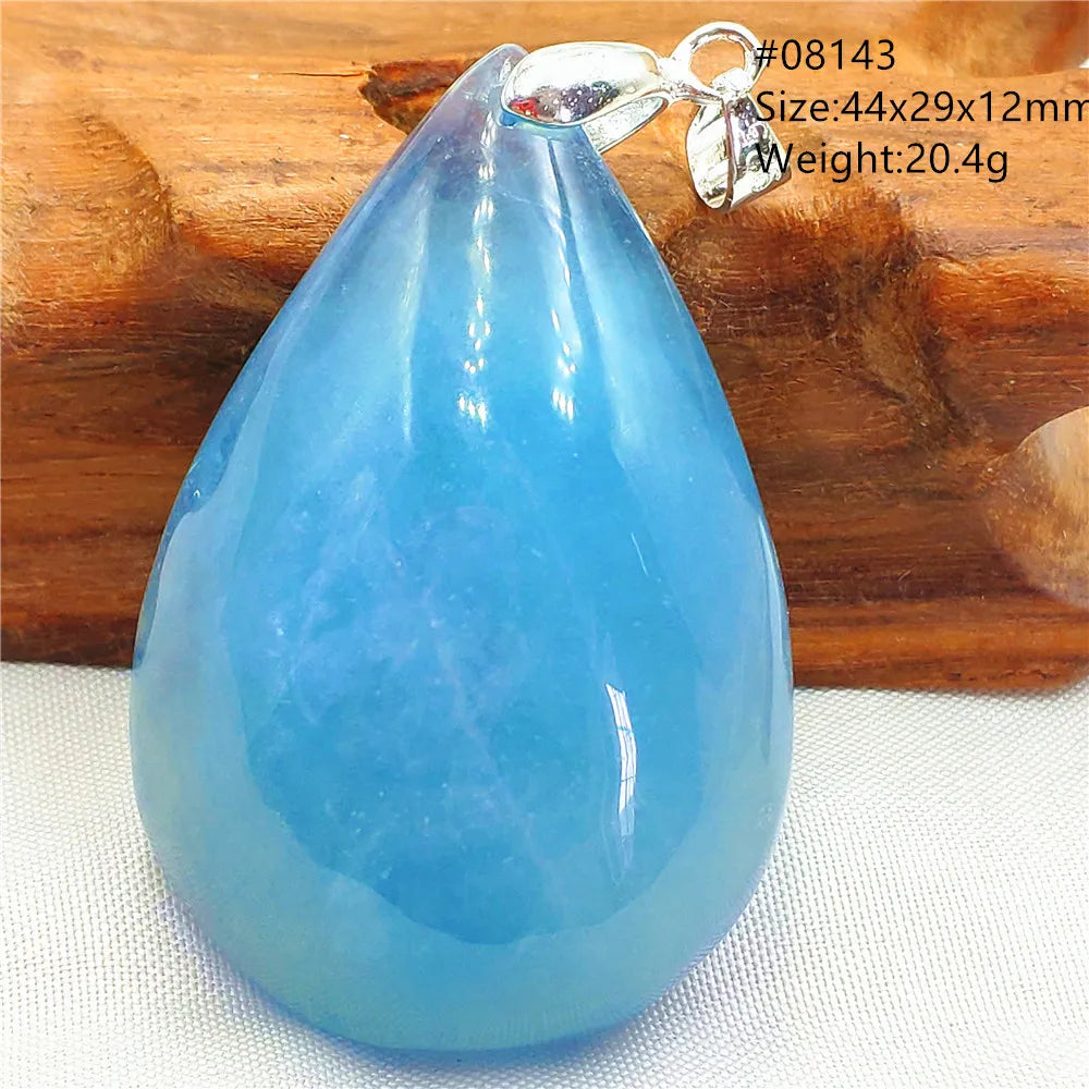 Blue Aquamarine Pendant-ToShay.org