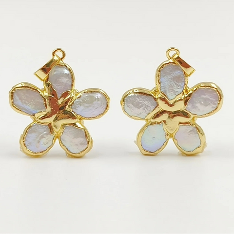 Gold Freshwater Pearl Clover-ToShay.org