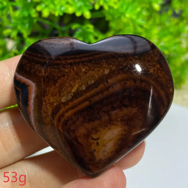 Black Agate Geode Heart-ToShay.org