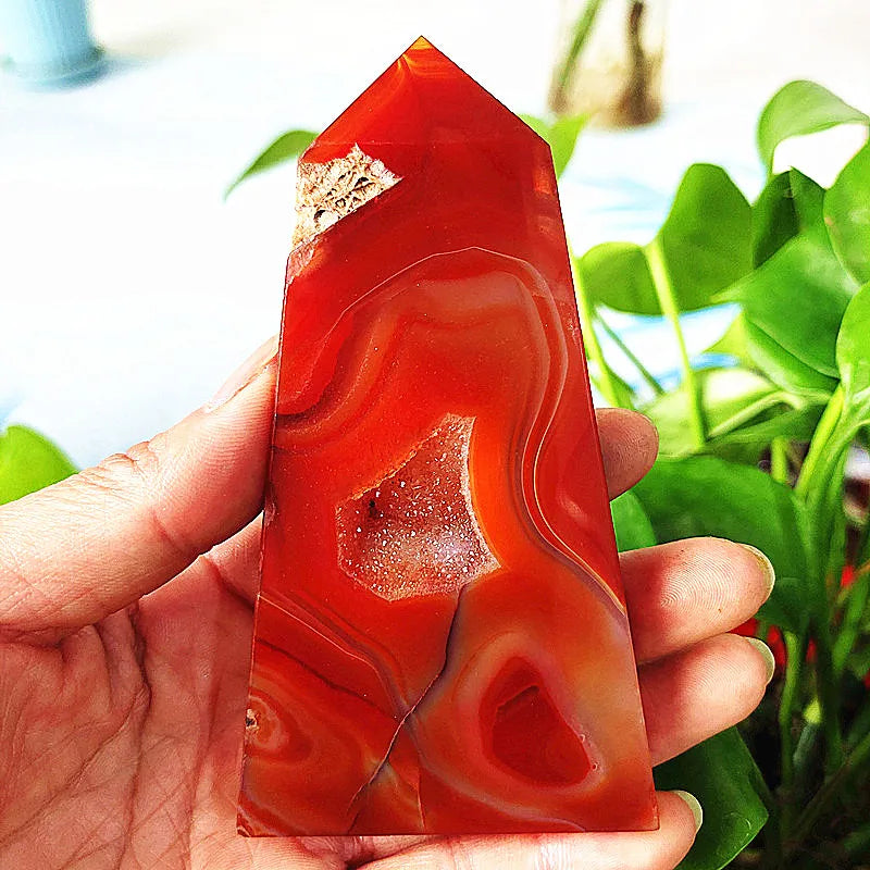 Red Agate Geode Tower-ToShay.org