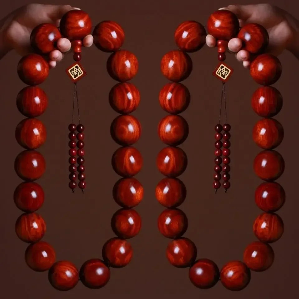 Red Sandalwood Buddha Beads-ToShay.org