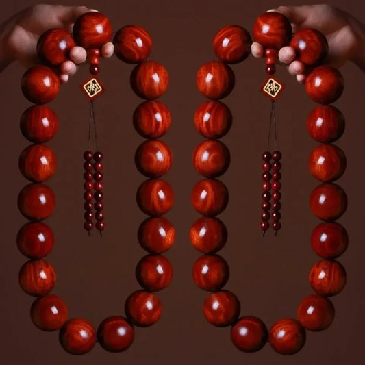 Red Sandalwood Buddha Beads-ToShay.org