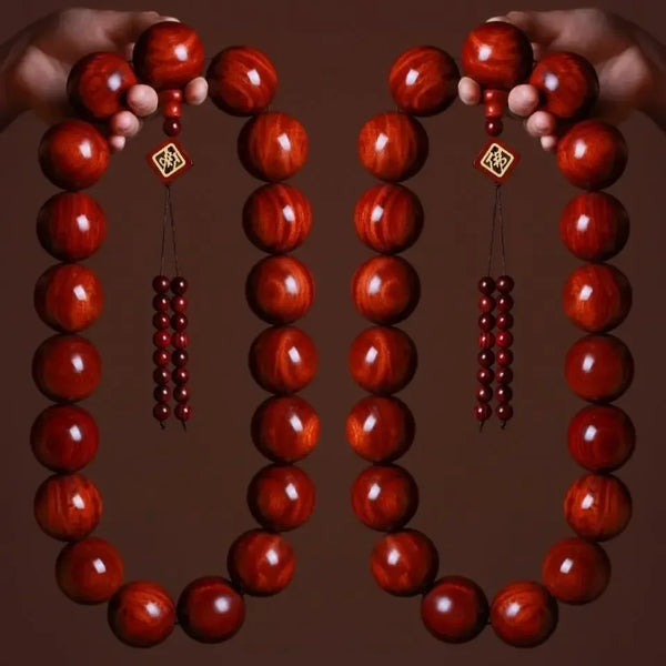 Red Sandalwood Buddha Beads-ToShay.org